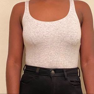 garage grey body suit